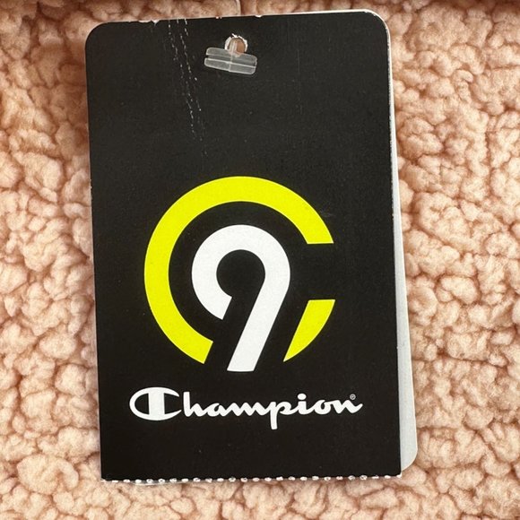 Champion C9 Women's Size Large Jacket Hooded Sherpa Full Zip Closure Pink New - Picture 3 of 16
